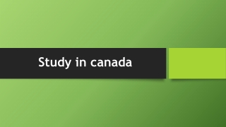 Study in Canada