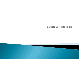 Garbage Collection in java