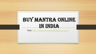 Buy Mantra online in India