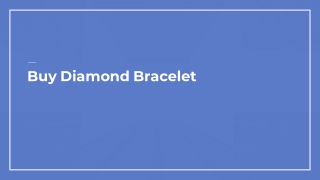 Buy Diamond Bracelet