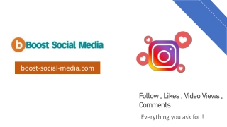 Buy instagram followers www.boost social-media.com