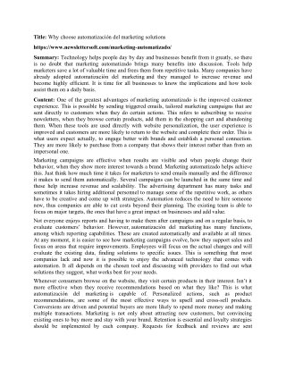 Why choose automatización del marketing solutions