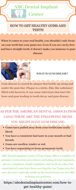 How to get healthy gums and teeth