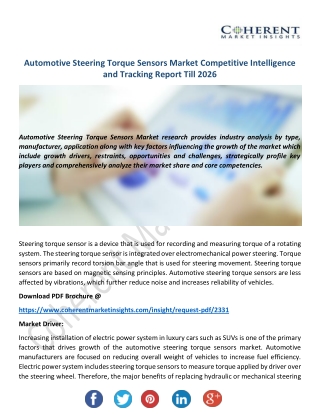 Automotive Steering Torque Sensors Market