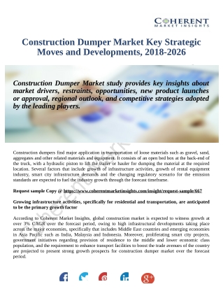 Construction Dumper Market 2026: Research Methodology Focuses On Exploring Major Factors Influencing The Industry Develo