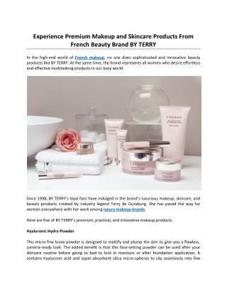 Experience Premium Makeup and Skincare Products From French Beauty Brand BY TERRY