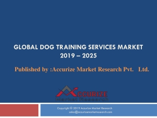 Dog Training Services Market