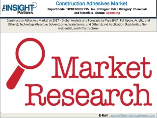 Big Change in Adhesives Impact Construction Industry