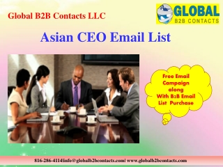 Asian CEO Email List