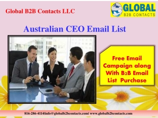 Australian CEO Email List