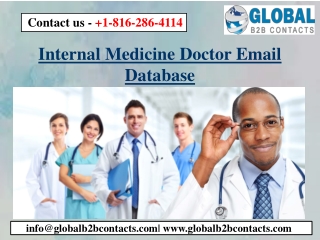 Internal Medicine Doctor Email Database