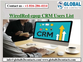 WiredRed epop CRM Users List