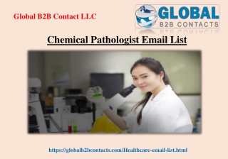 Chemical Pathologist Email List