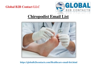 Chiropodist Email List