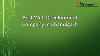 Best Web Designing Company in Chandigarh