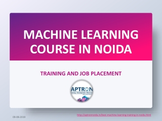 Machine Learning Course in Noida