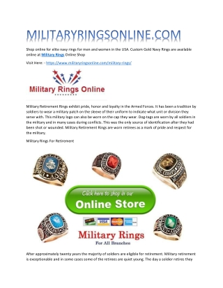Navy rings