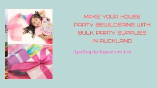 Make your house party bewildering with bulk party supplies in Auckland