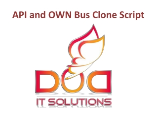 API and OWN Bus Clone Script