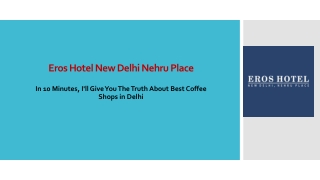 Best Coffee Shops in Delhi