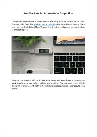 Best MacBook Pro Accessories at Gadget Flow
