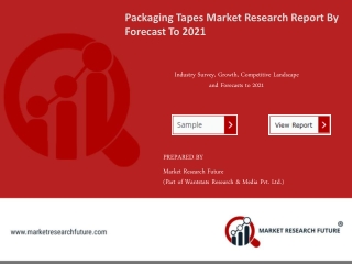 Packaging Tapes Market Outlook, Strategies, Industry, Growth Analysis, Future Scope, Key Drivers Forecast To 2021