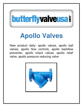 Apollo Valves - Butterflyvalveusa