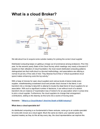 What is a Cloud Broker?