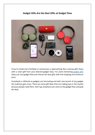 Gadget Gifts Are the Best Gifts at Gadget Flow