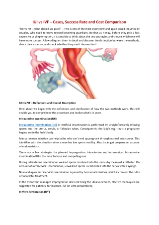 IUI vs. IVF- Key Differences in IUI and IVF