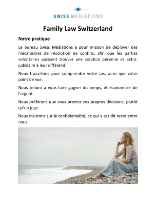 Family Law Switzerland - Swiss-mediations
