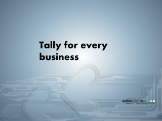 Tally for every business