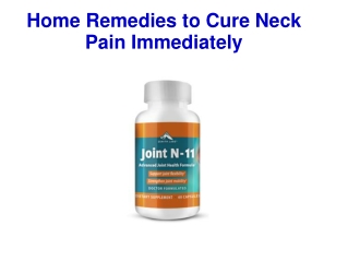 Home Remedies to Cure Neck Pain Immediately