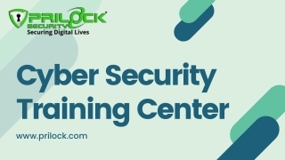 Get the Best Cyber Security Training Center - Prilock