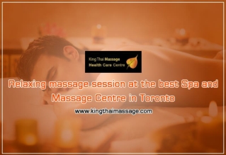 Enjoy the best Massage from registered massage therapist in Toronto