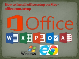 How to Install office setup on Mac - office.com/setup