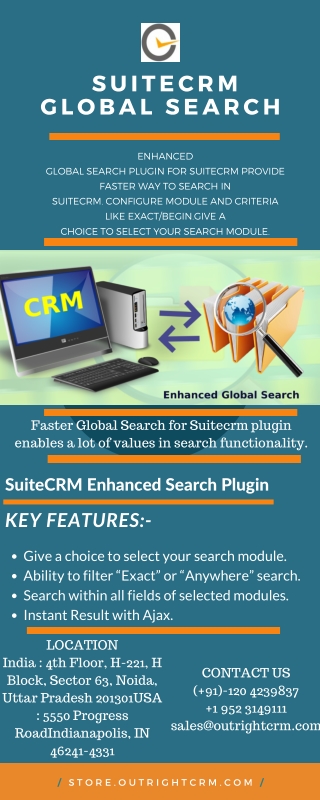 SuiteCRM Faster Global Search | Outright Store