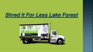 Mobile Shredder Services