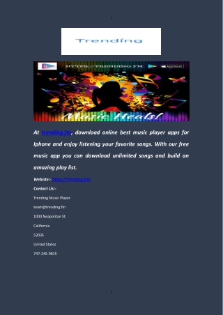Free Music Download App - Trending.fm