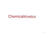 Chemical Kinetics