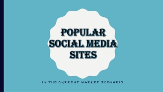 Popular Social Media Sites