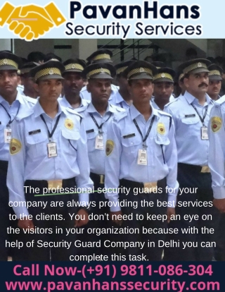 Most of the organization hires the security guard for managing the visitors in the organizations.