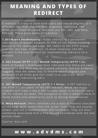 Meaning and Types Of Redirect