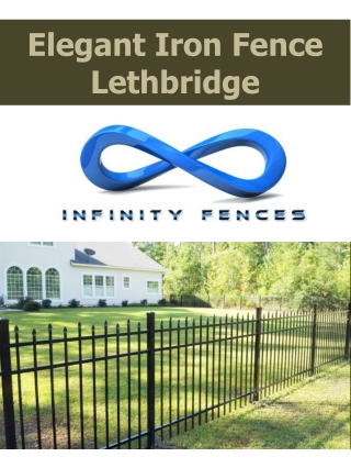 Elegant Iron Fence Lethbridge
