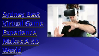 Components Of Virtual Reality Game Experience Sydney