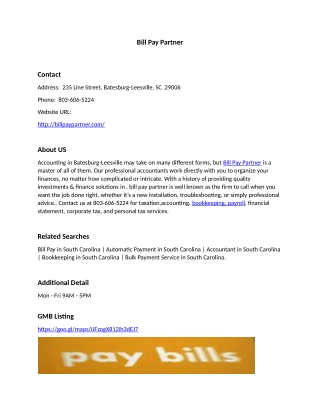 Bill Pay Partner