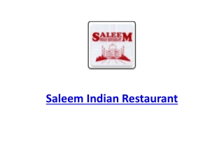 25% Off -Saleem Indian Restaurant-Coburg - Order Food Online