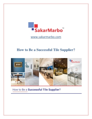 Tips to Become Successful in Tile Industry