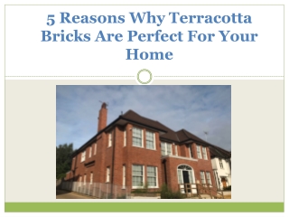 5 Reasons Why Terracotta Bricks Are Perfect For Your Home