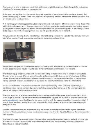 Just A Little Suggestions About Internet Hosting That You Must Know